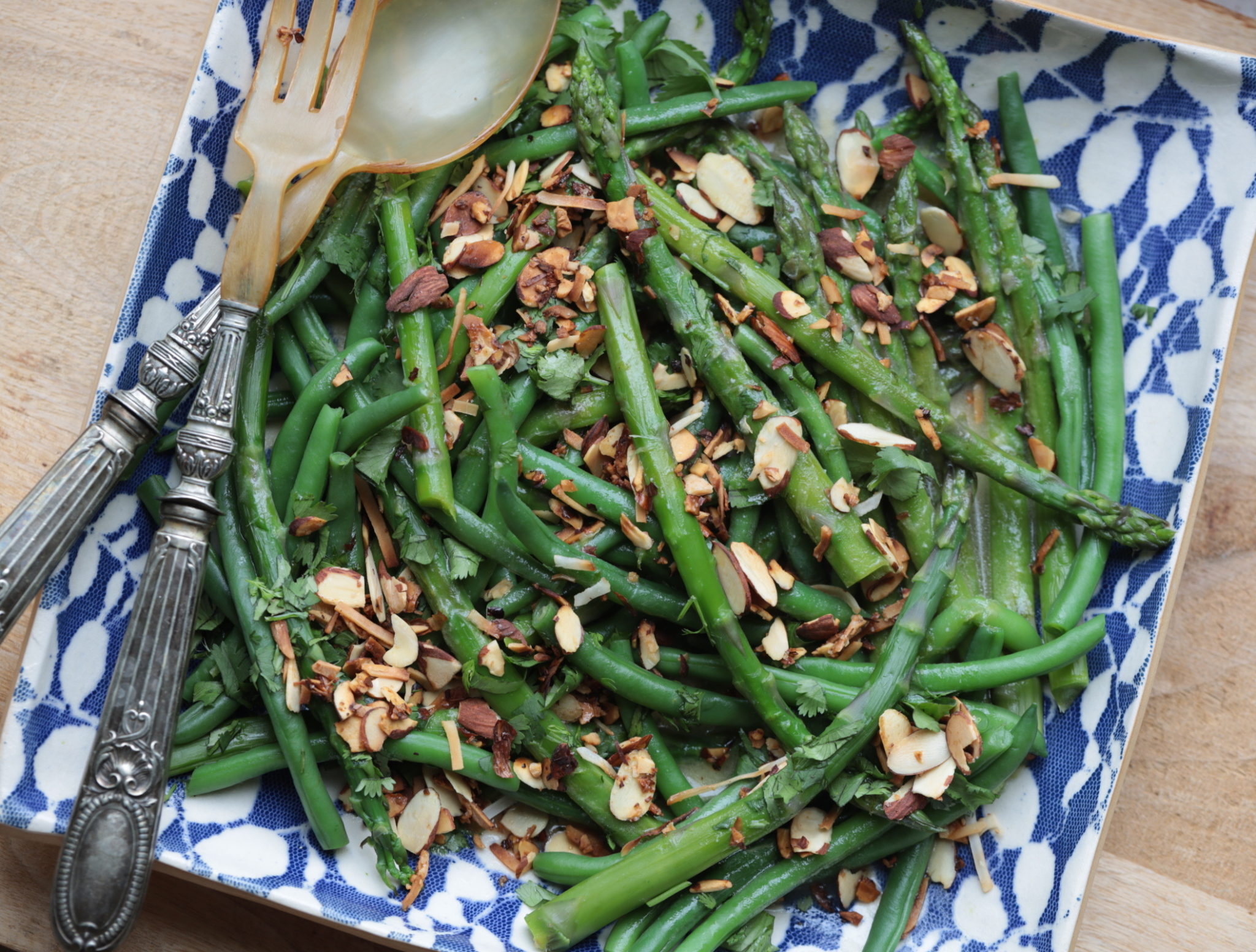 Crispy Coconut Asparagus And Green Bean Salad Yotom Ottolenghi