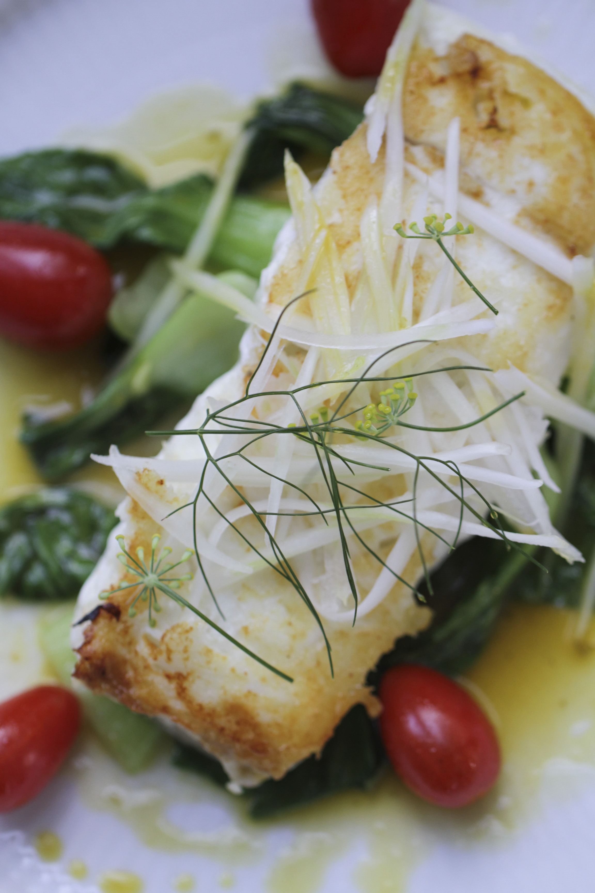 Sautéed Yuzu Halibut with Bok Choy - Ever Open Sauce