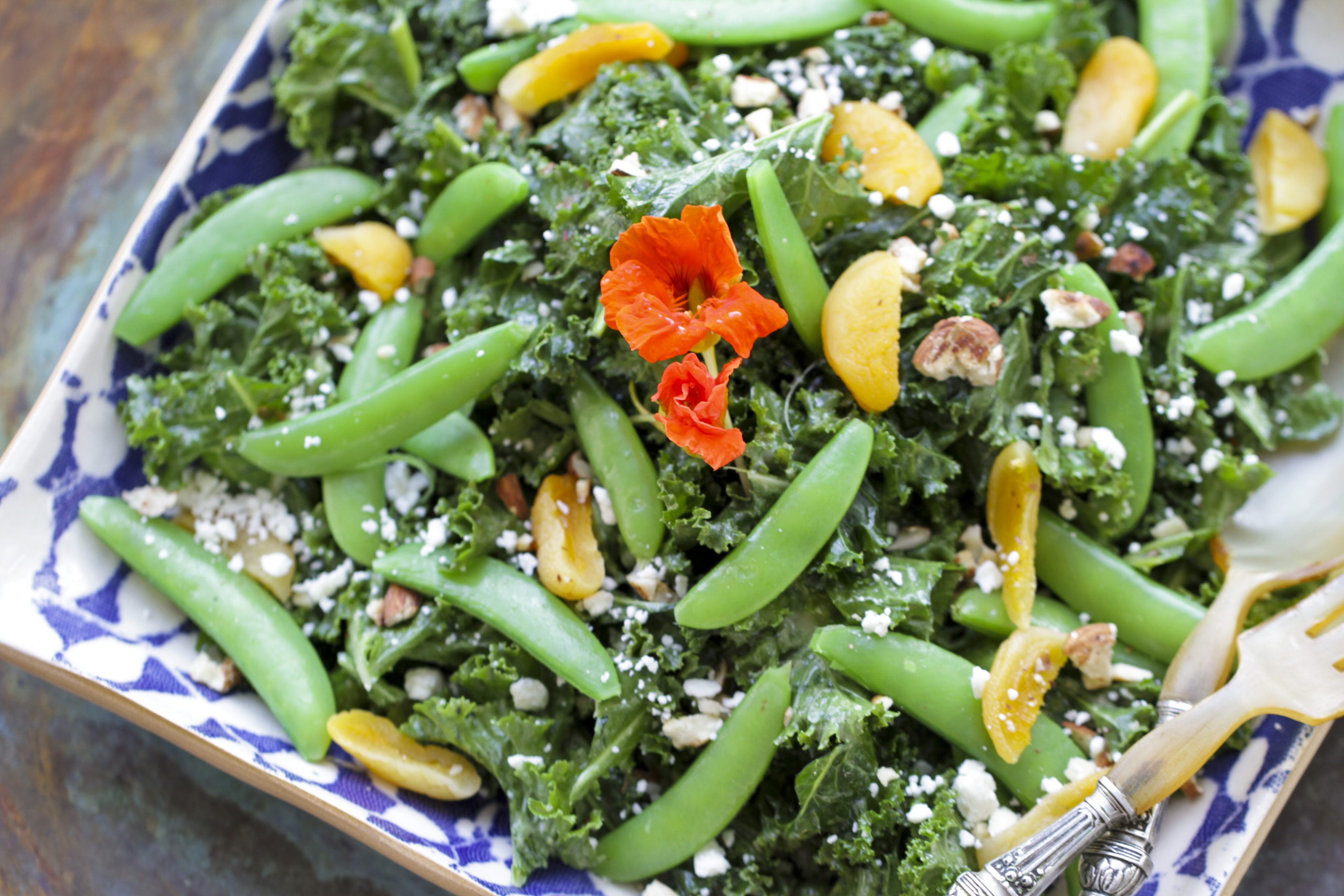 Kale And Sugar Snap Pea Salad - Ever Open Sauce