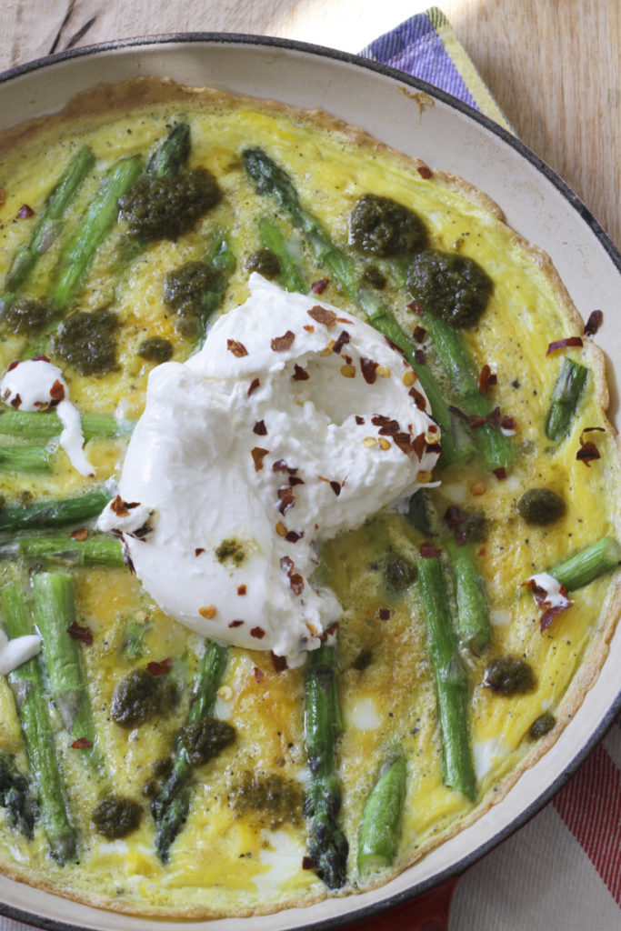 Asparagus Frittata with Burrata Jamie Oliver Ever Open Sauce