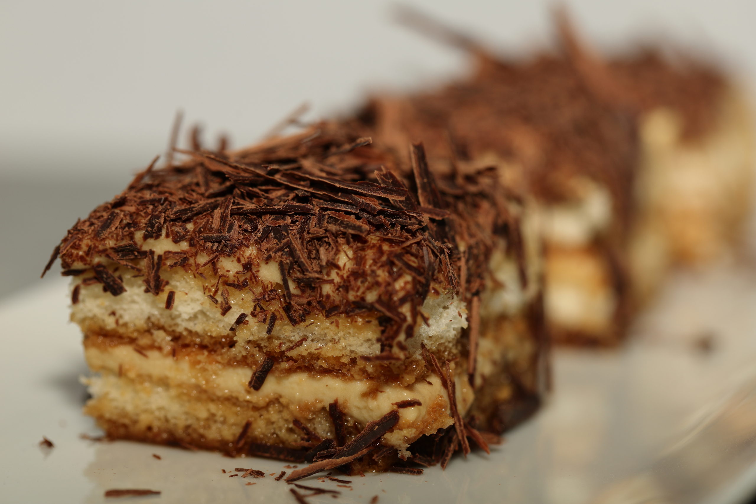 Tiramisu With Shaved Dark Chocolate Ever Open Sauce