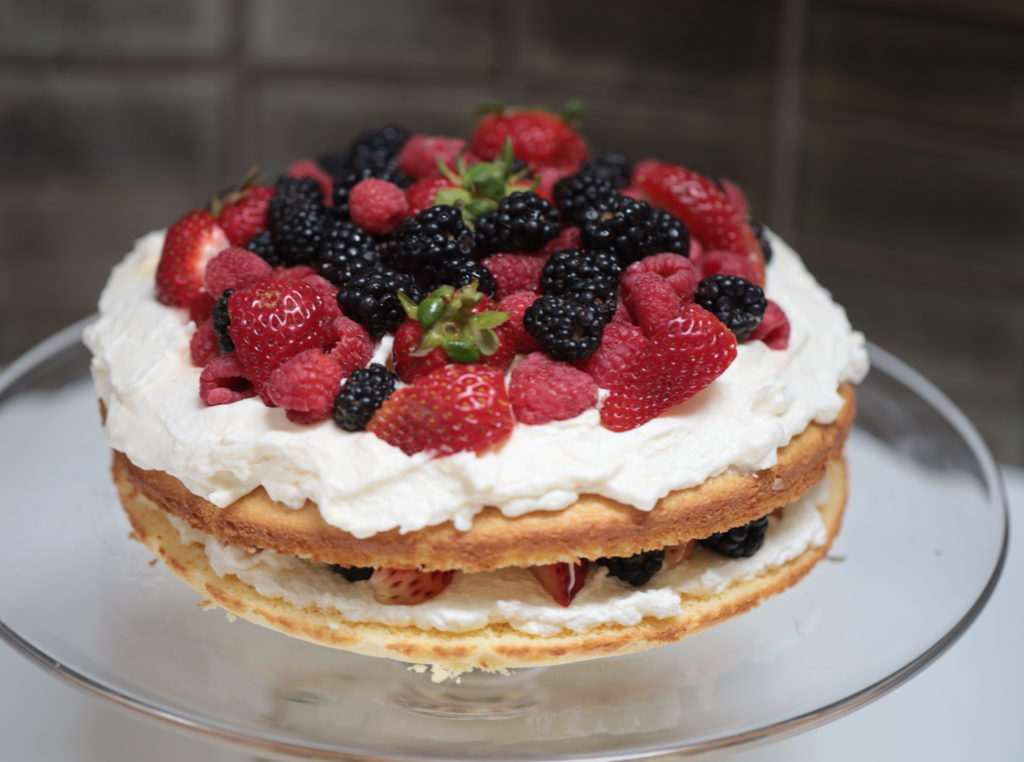 Curd, Cream and Berry Cake | Baking with Dorie - Ever Open Sauce